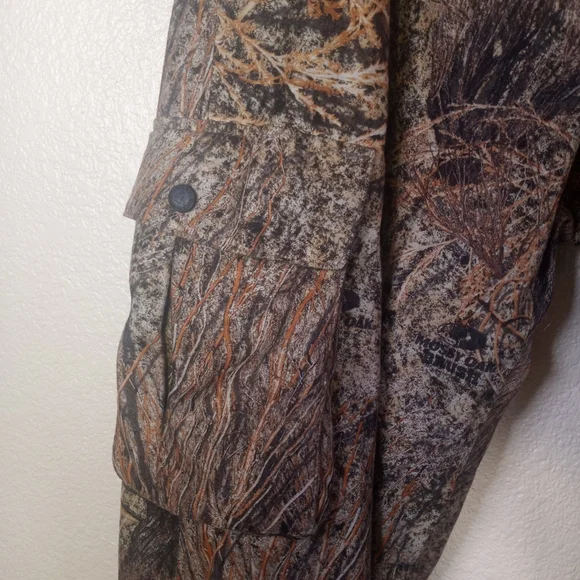 Rocky Scentiq Mossy Oak Brush Camoflage Hunting Waterproof Zippered Leg Pant L